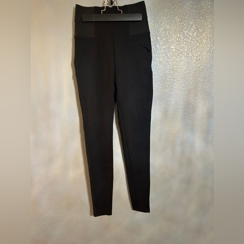 Women’s Guess High Waisted Stretch Black skinny Pants Leggings Size 2